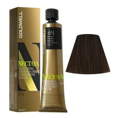 Goldwell - Tinte Rubio Oscuro 6N Nectaya Naturals TB 60 ml