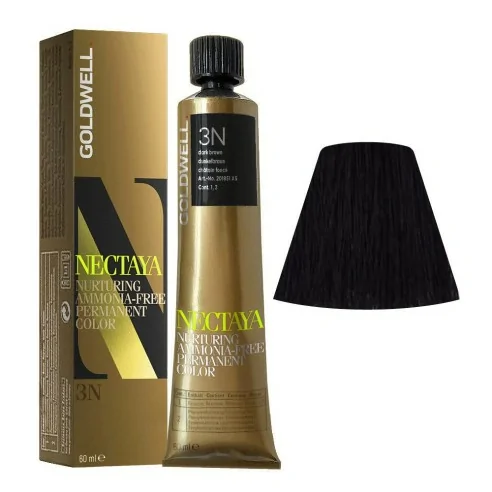 Goldwell - Tinte Nectaya Naturals TB 3N Castaño Oscuro Natural 60 ml