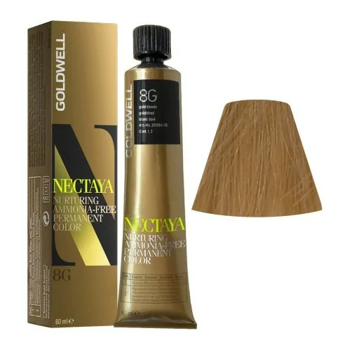 Goldwell - Tinte Nectaya Warm Blondes TB 8G Rubio Claro Dorado 60 ml