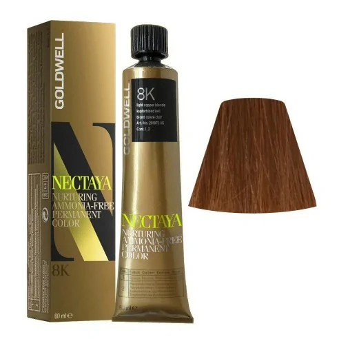 Goldwell - Tinte Nectaya Warm Reds TB 8K Rubio Claro Cobre 60 ml