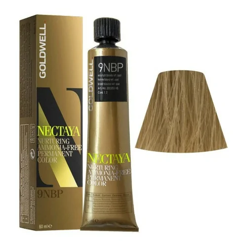 Goldwell - Tinte Nectaya Enriched Naturals TB 9NBP Rubio muy Claro Ópalo 60 ml