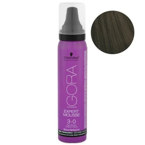 Schwarzkopf - Igora Expert Mousse 3-0 Castaño Oscuro 100 ml