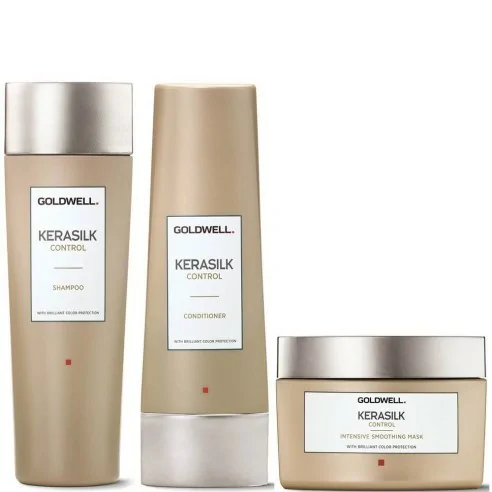 Goldwell - Pack Kerasilk Control Champú + Mascarilla + Acondicionador