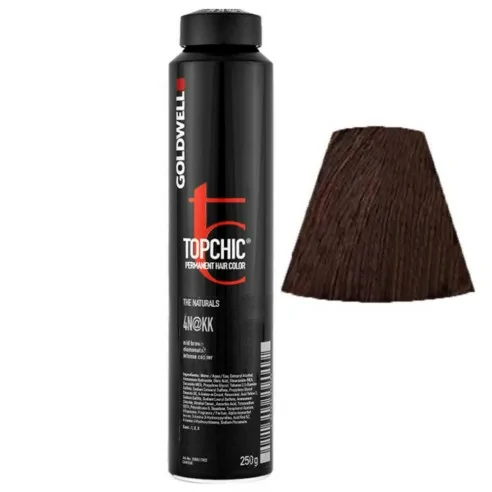 Goldwell - Topchic 4N@KK Marrón Medio | Plomizo Intenso Brillante 250 ml