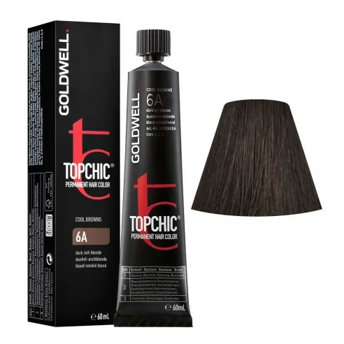 Goldwell - Topchic 6A Rubio Ceniza Oscuro 60 ml