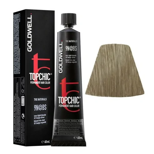 Goldwell - Topchic 9N@BS Rubio Muy Claro | Plata Beige 60 ml