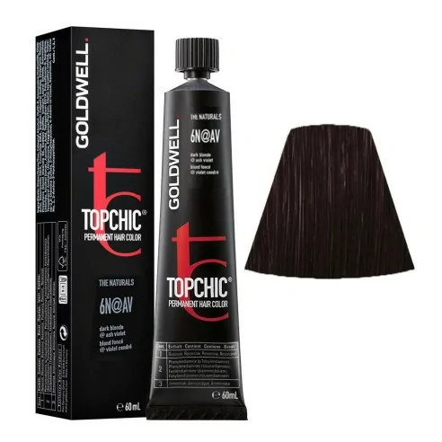 Goldwell - Topchic 6N@AV Rubio Oscuro | Violeta Ceniza 60 ml