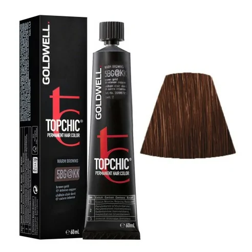 Goldwell - Topchic 5BG@KK Marrón Dorado | Cobre Intenso 60 ml