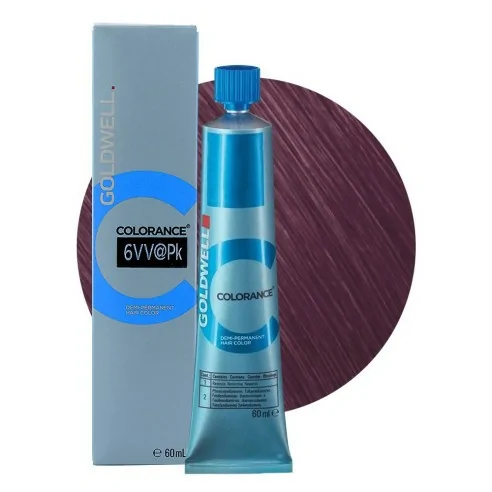 Goldwell - Tinte Colorance 6VV@PK Violeta Metalizado Rosa Brillante 60 ml