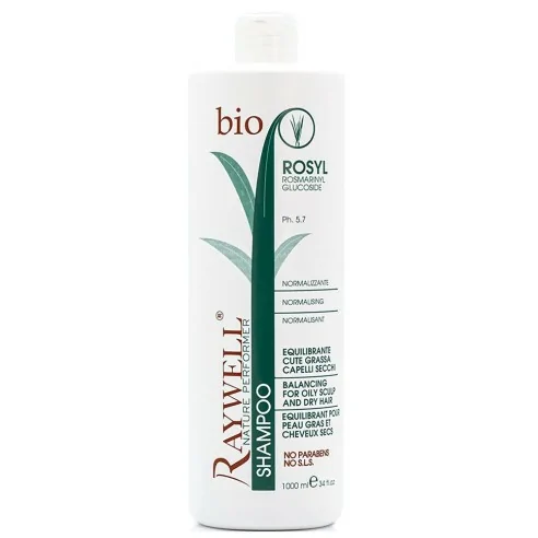 Raywell - Champú Bio Nature Rosyl Sebo Equilibrante 1000 ml