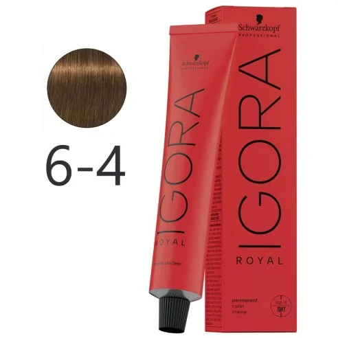 Schwarzkopf - Tinte Permanente Igora Royal 6-4 Rubio Oscuro Beige 60 ml