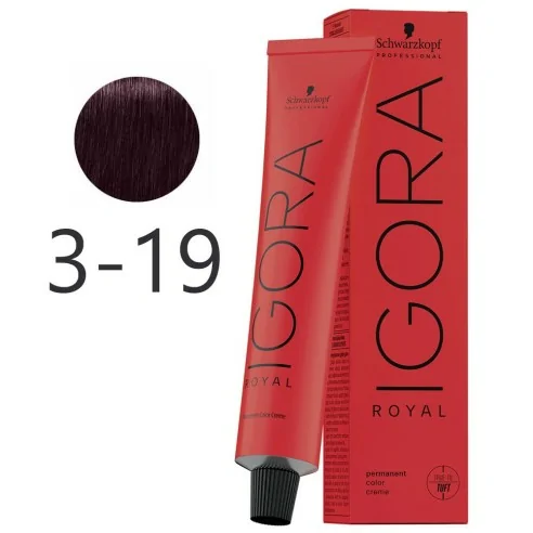 Igora Royal 3-19 Castaño Oscuro Ceniza Violeta