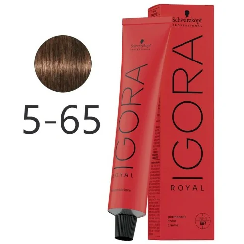 Schwarzkopf - Tinte Igora Royal 5-65 Castaño Claro Marrón Dorado 60 ml