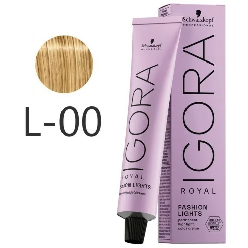 Schwarzkopf - Tinte Igora Royal Fashion Lights L-00 Natural Intenso 60 ml