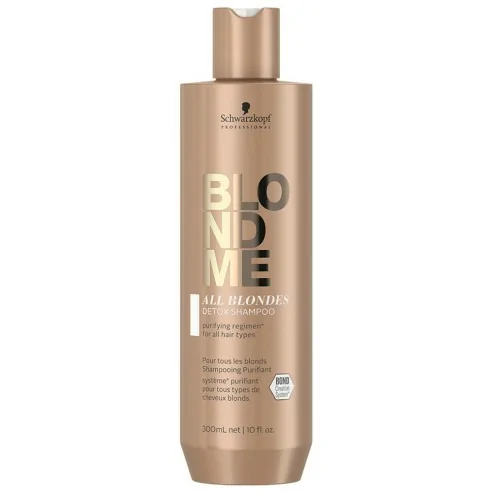 Schwarzkopf - Champú Detox para Cabello Rubio BlondMe All Blondes Detox 300 ml