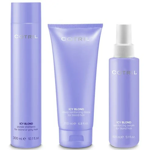 Cotril - Pack Icy Blond Champú 300 ml + Mascarilla 200 ml + Serum 150 ml