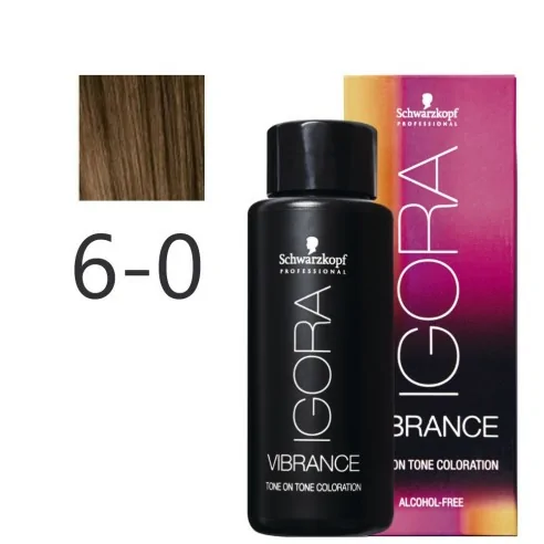 Schwarzkopf - Tonalizador Igora Vibrance 6-0 Rubio Oscuro Natural 60 ml