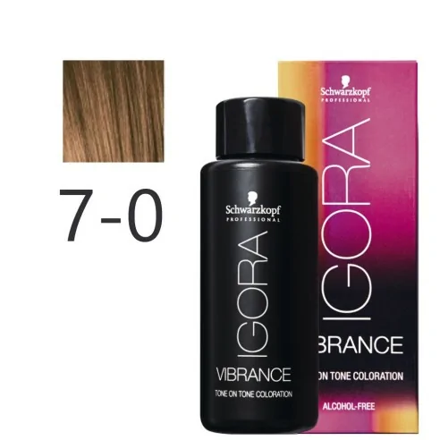 Schwarzkopf - Tonalizador Igora Vibrance 7-0 Rubio Medio Natural 60 ml