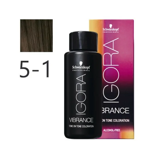 Schwarzkopf - Tonalizador Igora Vibrance 5-1 Castaño Claro Ceniza 60 ml