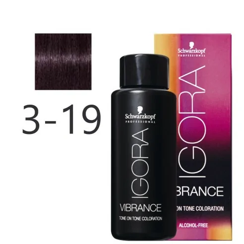 Schwarzkopf - Tonalizador Igora Vibrance 3-19 Castaño Oscuro Ceniza Violeta 60 ml