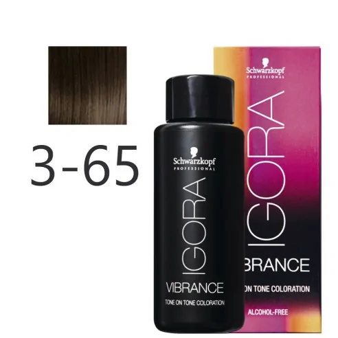 Schwarzkopf - Tonalizador Igora Vibrance 3-65 Castaño Oscuro Chocolate Dorado 60 ml