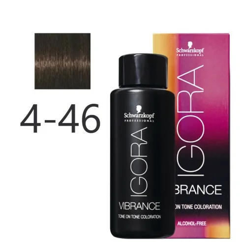 Schwarzkopf - Tonalizador Igora Vibrance 4-46 Castaño Medio Beige Chocolate 60 ml