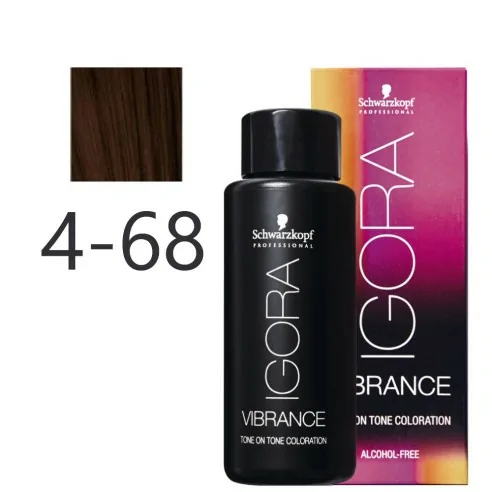 Schwarzkopf - Tonalizador Igora Vibrance 4-68 Castaño Medio Chocolate Rojo 60 ml