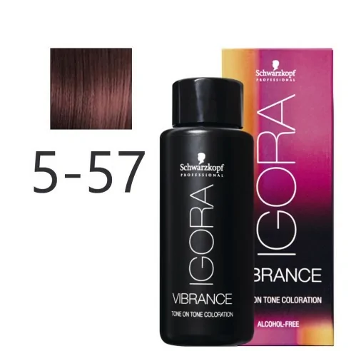 Schwarzkopf - Tonalizador Igora Vibrance 5-57 Castaño Claro Dorado Cobrizo 60 ml