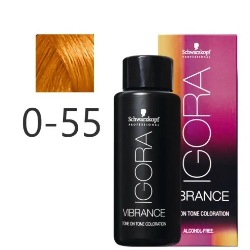 Schwarzkopf - Tonalizador Igora Vibrance 0-55 Concentrado Dorado 60 ml