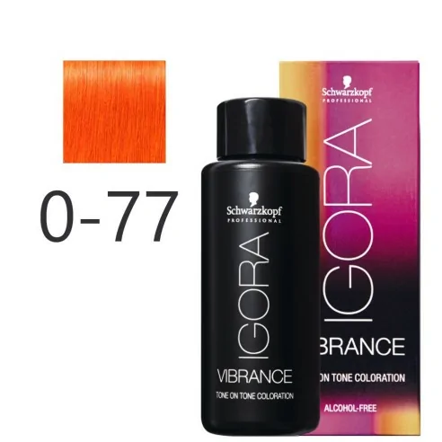 Schwarzkopf - Tonalizador Igora Vibrance 0-77 Concentrado Cobrizo 60 ml