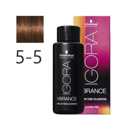 Schwarzkopf - Tonalizador Igora Vibrance 5-5 Castaño Claro Dorado 60 ml