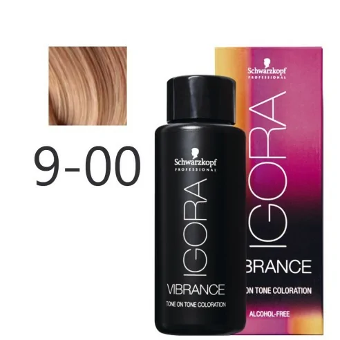 Schwarzkopf - Tonalizador Igora Vibrance 9-00 Rubio Muy Claro Natural Intenso 60 ml