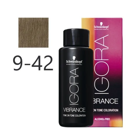 Schwarzkopf - Tonalizador Igora Vibrance 9-42 Rubio Muy Claro Beige Humo 60 ml