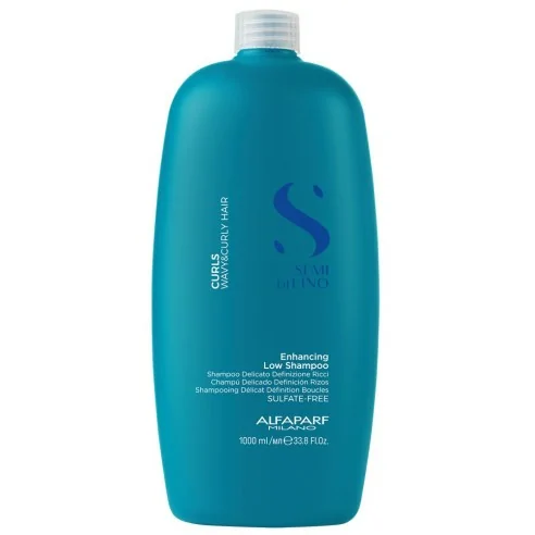 Alfaparf - Champú para Rizos Semi di Lino Curls Enhancing Low Shampoo 1000 ml