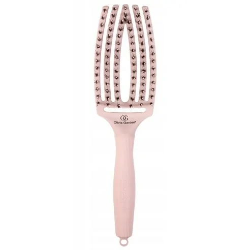 Olivia Garden - Cepillo Fingerbrush Pastel Pink Medium - 1 Unidad