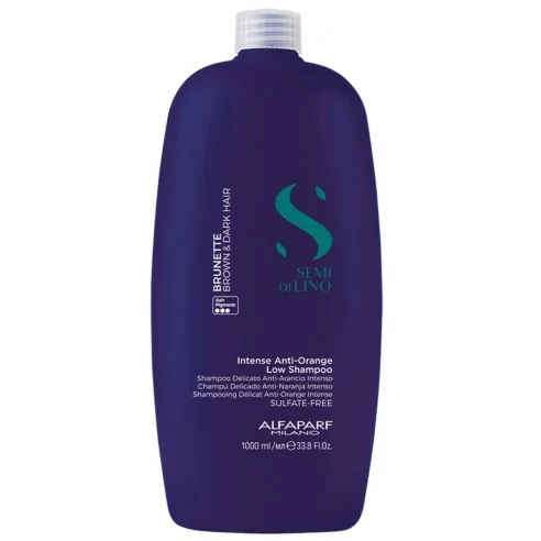 Alfaparf - Semi di Lino Brunette Anti-Orange Low Champú 1000 ml