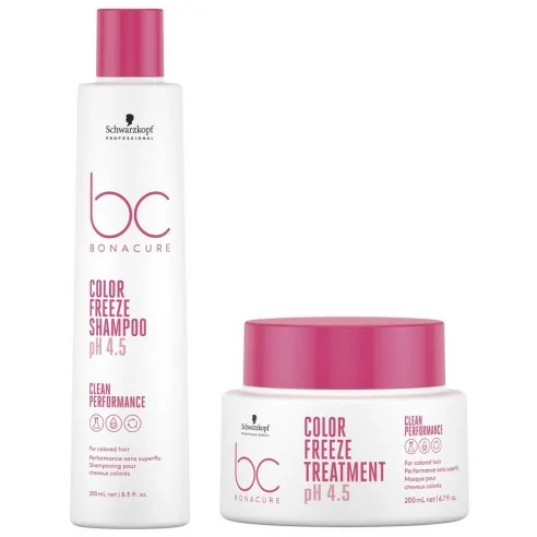 Schwarzkopf - Pack BC Bonacure Clean Color Freeze Champú 250 ml + Tratamiento 200 ml