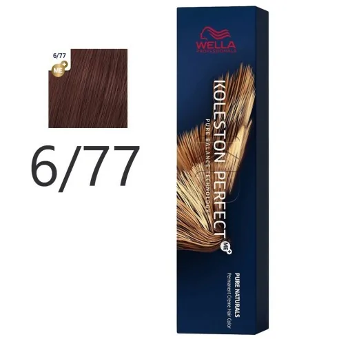 Wella - Crema Permanente Koleston PerfectMe+ 6/77 Café Castaño Intenso 60 ml