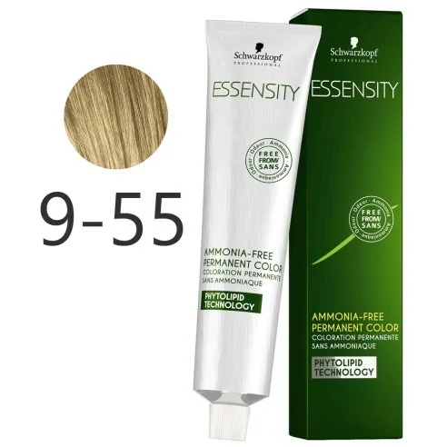 Schwarzkopf - Tinte Permanente Sin Amoniaco Essensity 9-55 Rubio Muy Claro Dorado Intenso 60 ml