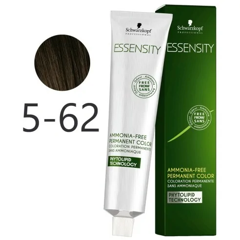 Schwarzkopf - Tinte Permanente Sin Amoniaco Essensity 5-62 Castaño Claro Marrón Humo 60 ml