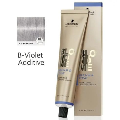 Schwarzkopf - Crema Decolorante y Matizadora BlondMe B-Violet Additive 60 ml