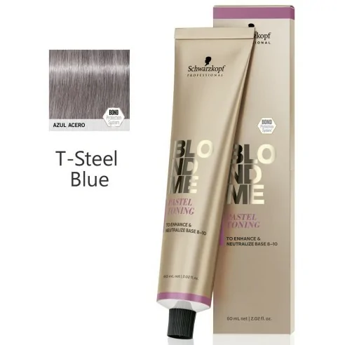 Schwarzkopf - Crema Matizadora Pastel BlondMe T-Steel Blue 60 ml