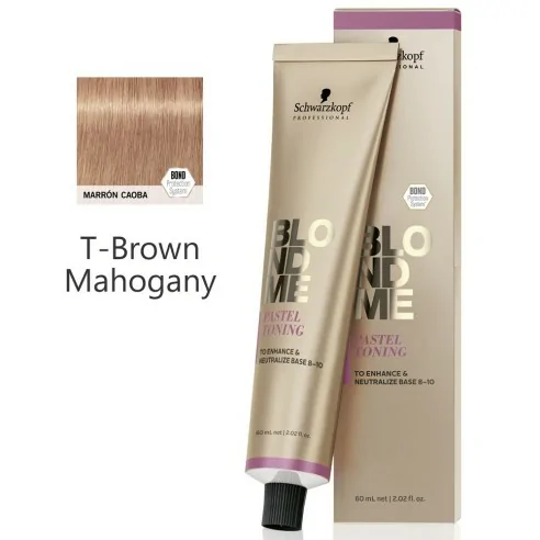 Schwarzkopf - Crema Matizadora Pastel BlondMe T-Brown Mahogany 60 ml