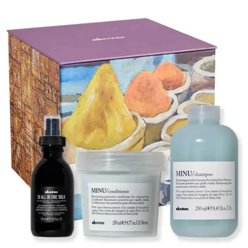 Davines - Pack para Cabello Teñido Minu + OI All-in-One Milk