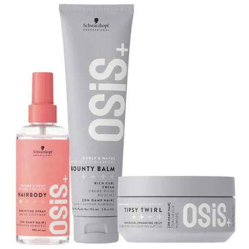 Schwarzkopf - Pack Osis+ Hairbody 200 ml + Bounty Balm 150 ml + Tipsy Twirl 300 ml