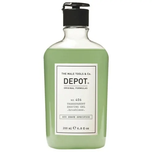 Depot - Gel Transparente de Afeitado no. 406 Transparent Shaving Gel 200 ml