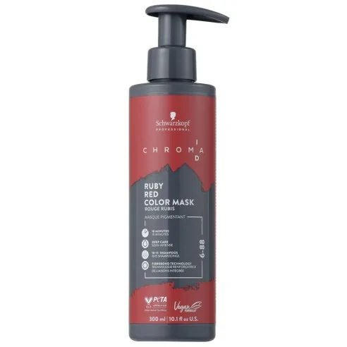 Schwarzkopf - Chroma Id Mascarilla Bonding De Color Rojo Rubí 6-88 - 300 ml