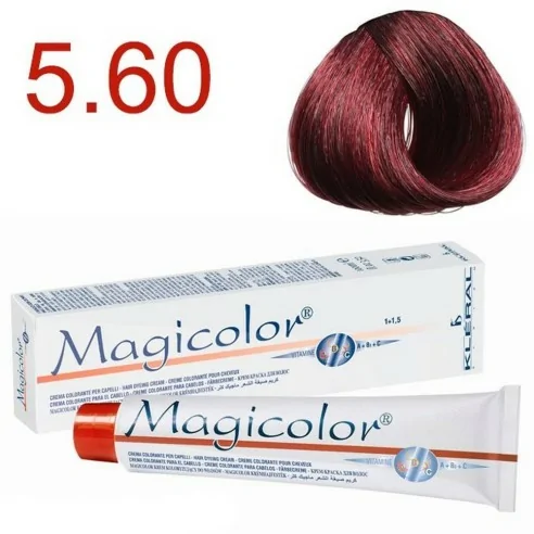 Kleral System - Tinte Magicolor 5.60 Castaño Rojo Claro 100 ml