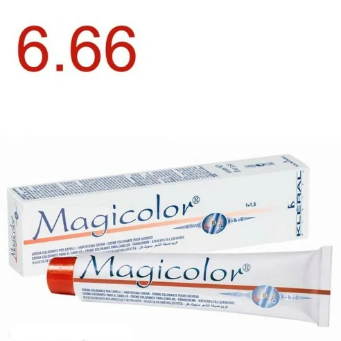 Kleral System - Tinte Magicolor 6.66 Rubio Oscuro Rojo Intenso 100 ml